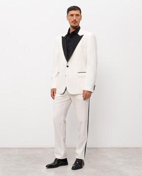 Dolce&Gabbana Ivory wool and silk Martini suit GK030TGK255