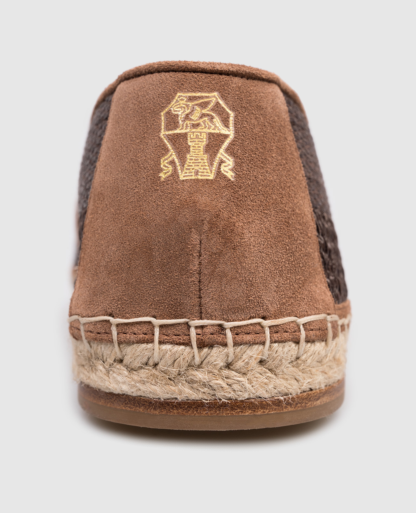 Brown raffia espadrilles Brunello Cucinelli 5