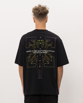 Off-White Black Chakra Arrow Print T-Shirt 44MAA120F26J00F