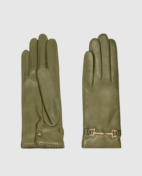 Sermoneta Gloves Khaki leather gloves A109MODGRIMALDA