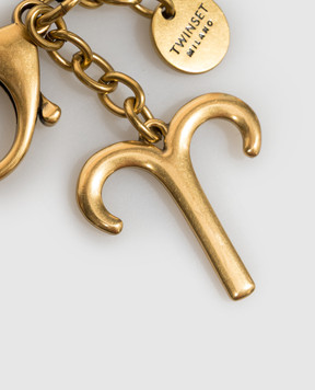 Twinset Aries golden keychain 999TL8020