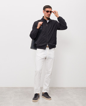 Peserico Blue jacket with wool R5227002561
