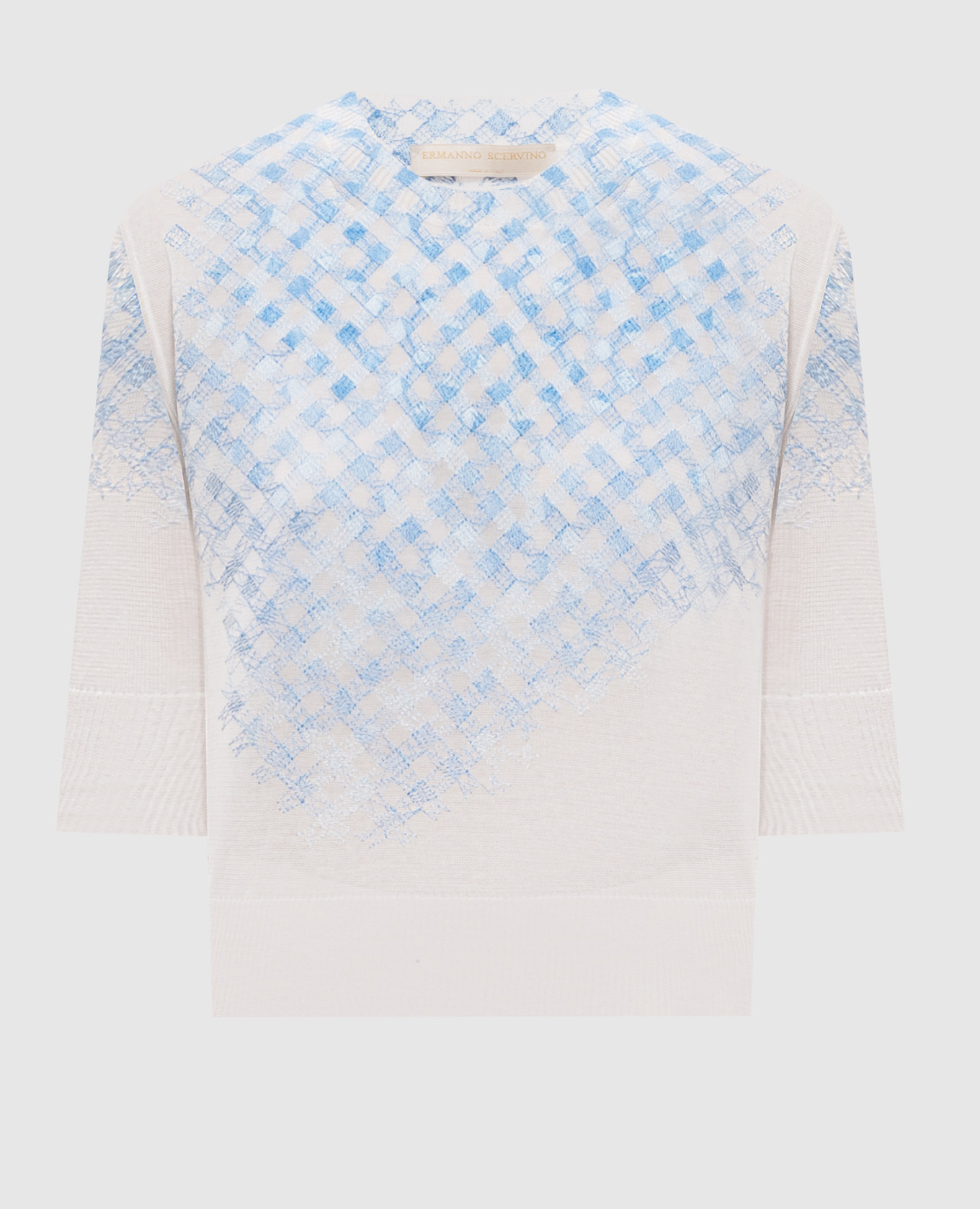 

White top with embroidery Ermanno Scervino