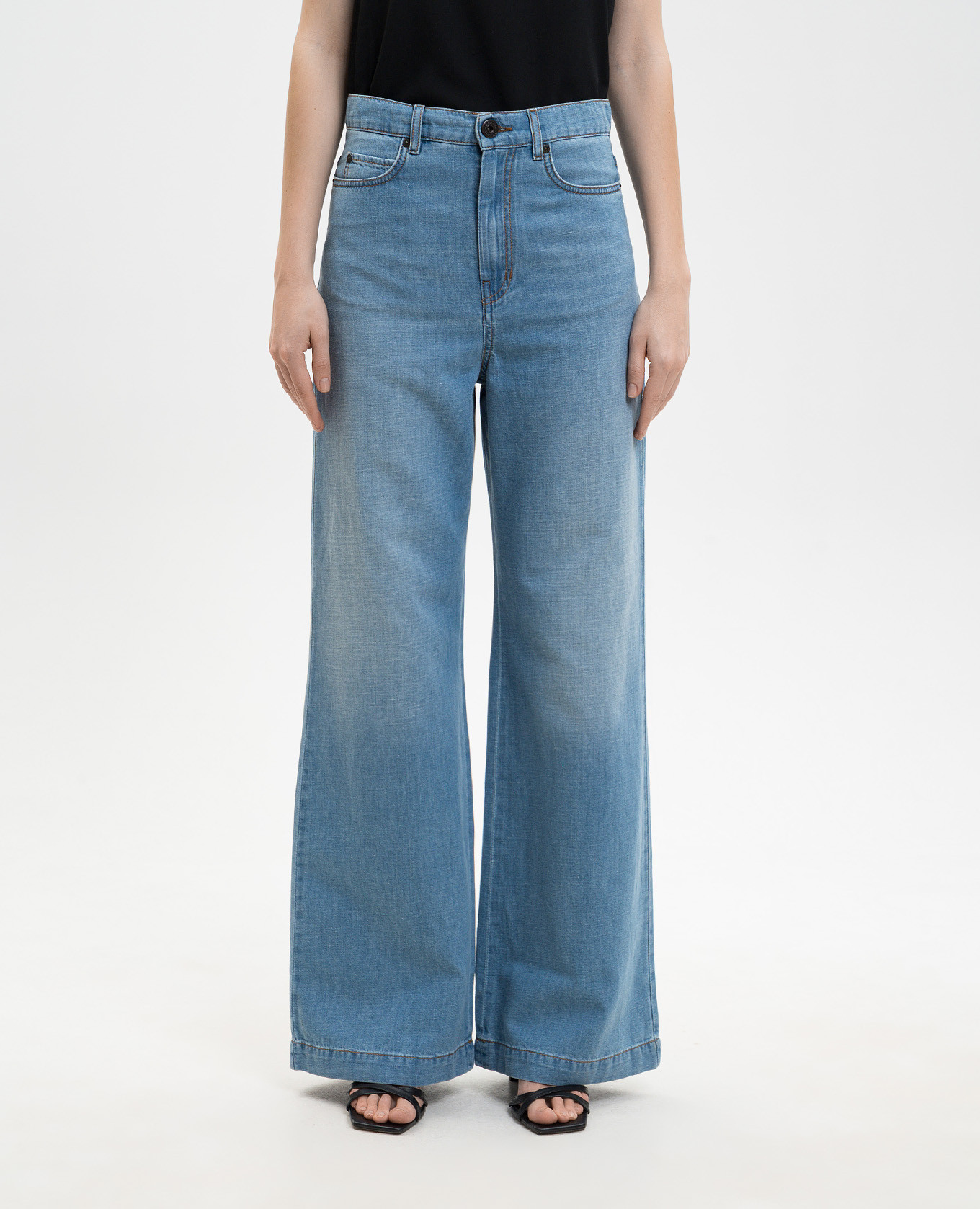 

LATINO blue jeans with linen Max Mara Weekend