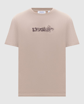 Off-White Beige Heraldic Arrow T-shirt 44MAA027S26J008