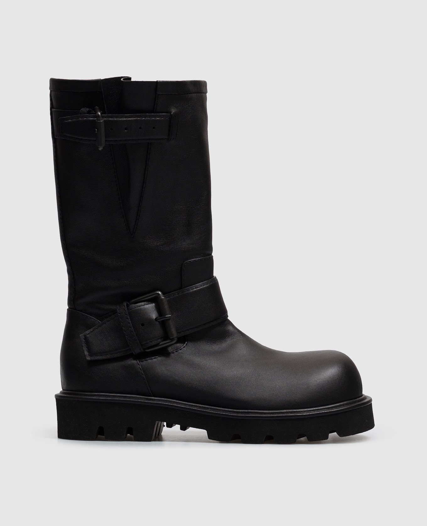 Black leather boots Juun.j