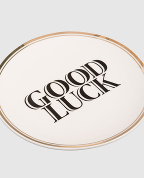 Bitossi Home Good Luck white porcelain bread plate FTB00016
