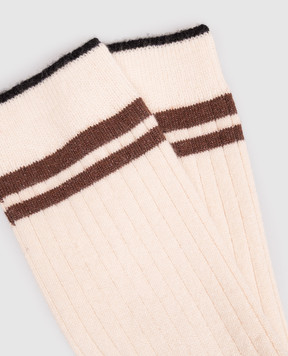 Brunello Cucinelli Beige cashmere socks MCZDP002