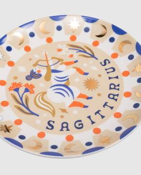 Bitossi Home Beige porcelain appetizer plate Sagittarius AST00008