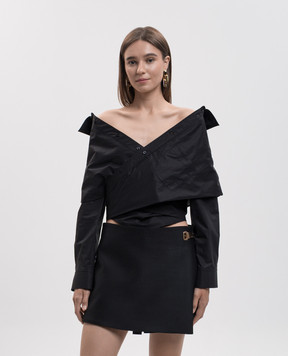 Balenciaga Black off-shoulder shirt 872123TRM28