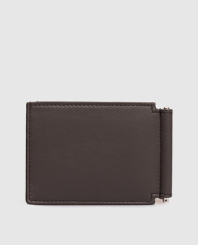 Brunello Cucinelli Brown wallet with embossed logo bill clip MWZNBU440
