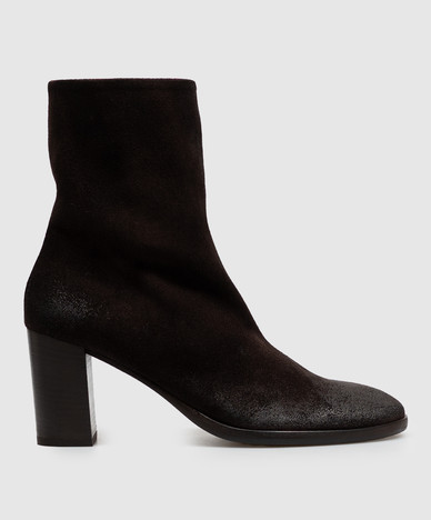 Brown suede Norma ankle boots