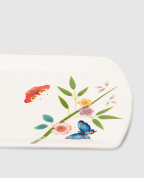 Geminiano Cozzi 1765 Incanto di Primavera white rectangular appetizer plate JQCGU29359064