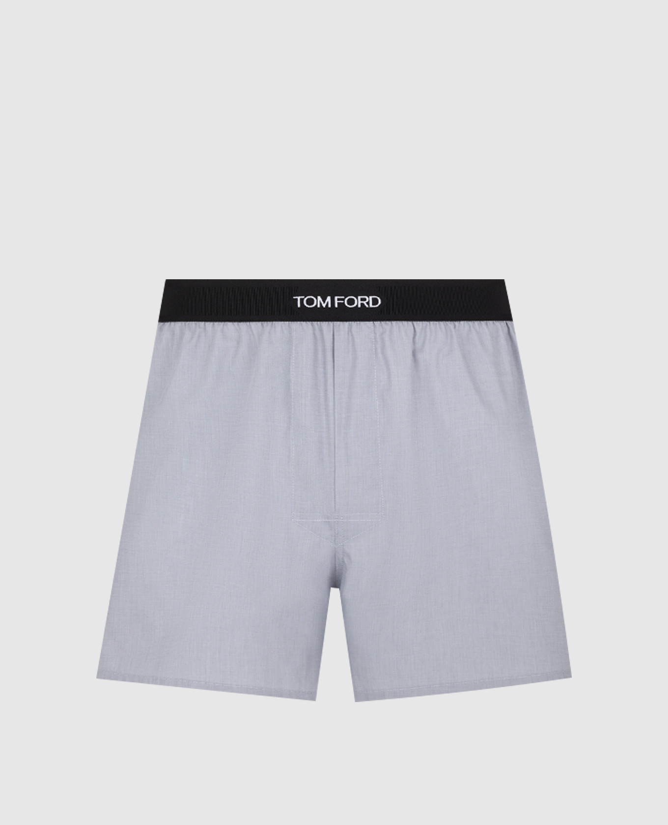 Grey boxer briefs with logo patch