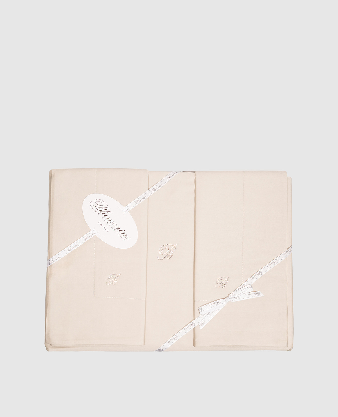Lory beige bedding set with Swarovski crystals