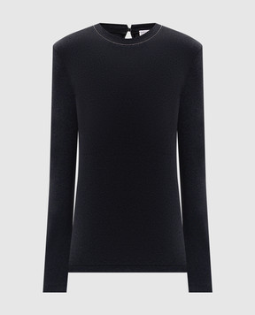 Brunello Cucinelli Dark gray long sleeve with monil chain MPTC8BJ300