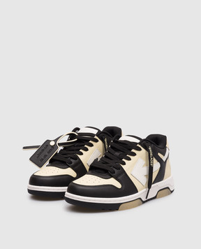 Off-White Out Of Office leather sneakers with embossed logo OWIA259S26LEA008