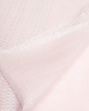 Peserico Pink scarf with linen and lurex A31539C0CC753