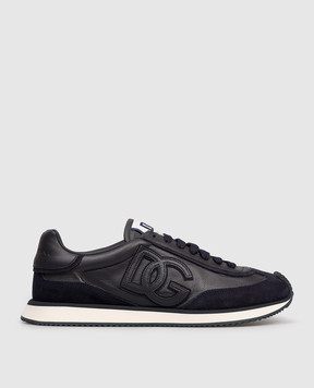 Dolce&Gabbana DG Cushion Blue Leather Sneakers CS2288A0124