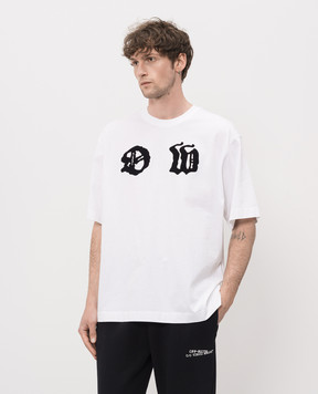 Off-White White T-shirt with Palace Arrow print 44MAA120Z26J001