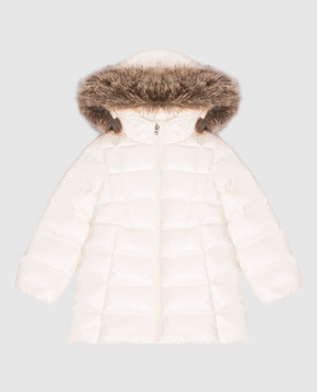 Moncler ENFANT Emma children's down jacket in ivory color L29511C00004597Z8