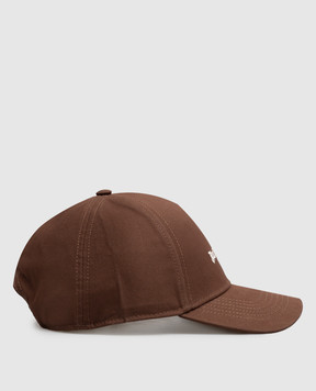 Palm Angels Brown cap with logo embroidery PAMLB001FB001m