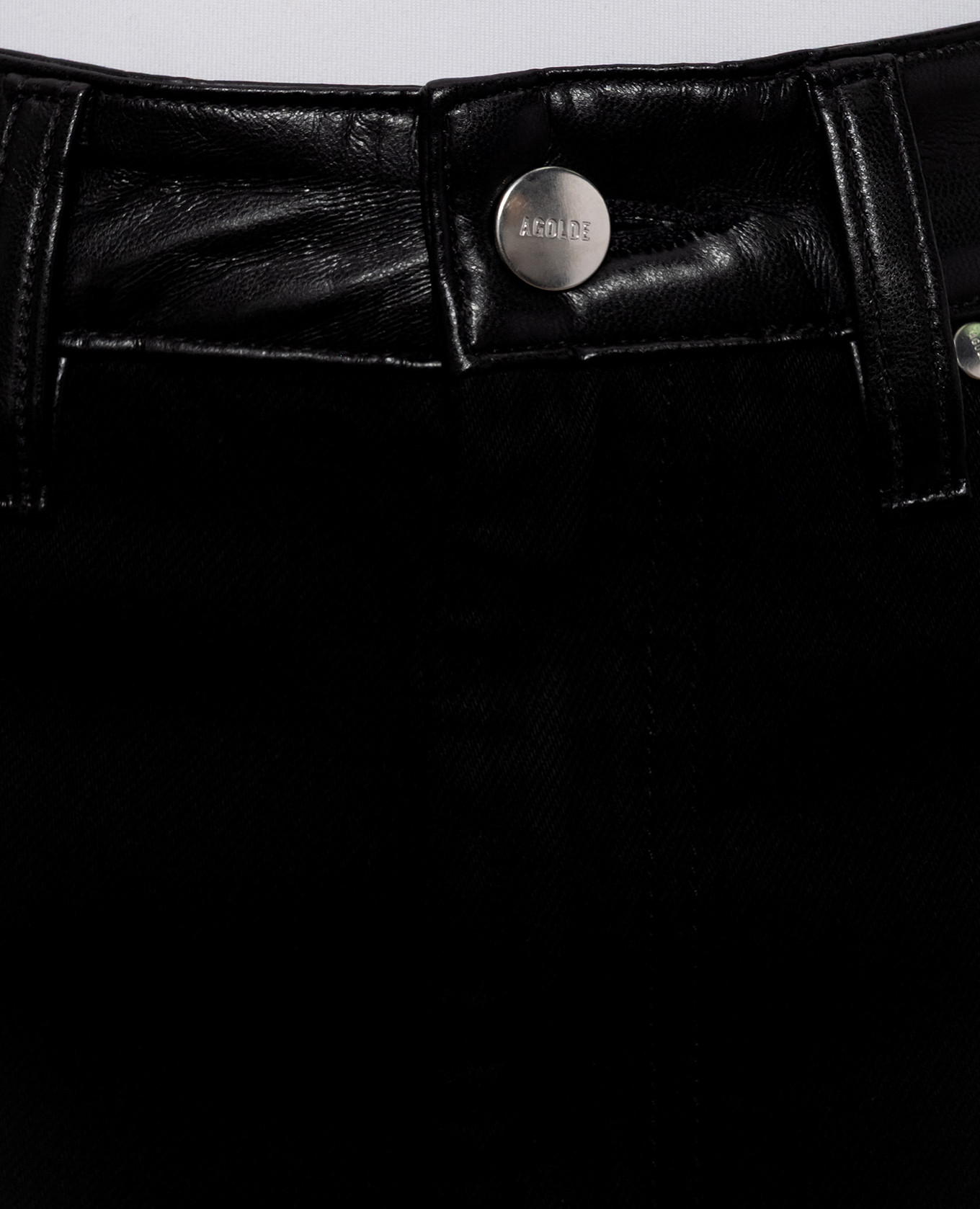 Morgan black jeans with inserts AGOLDE 5