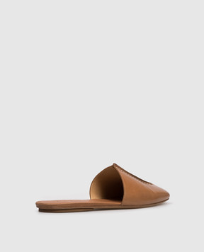 Marsell Brown leather Quadrangolo mules MW8835P091