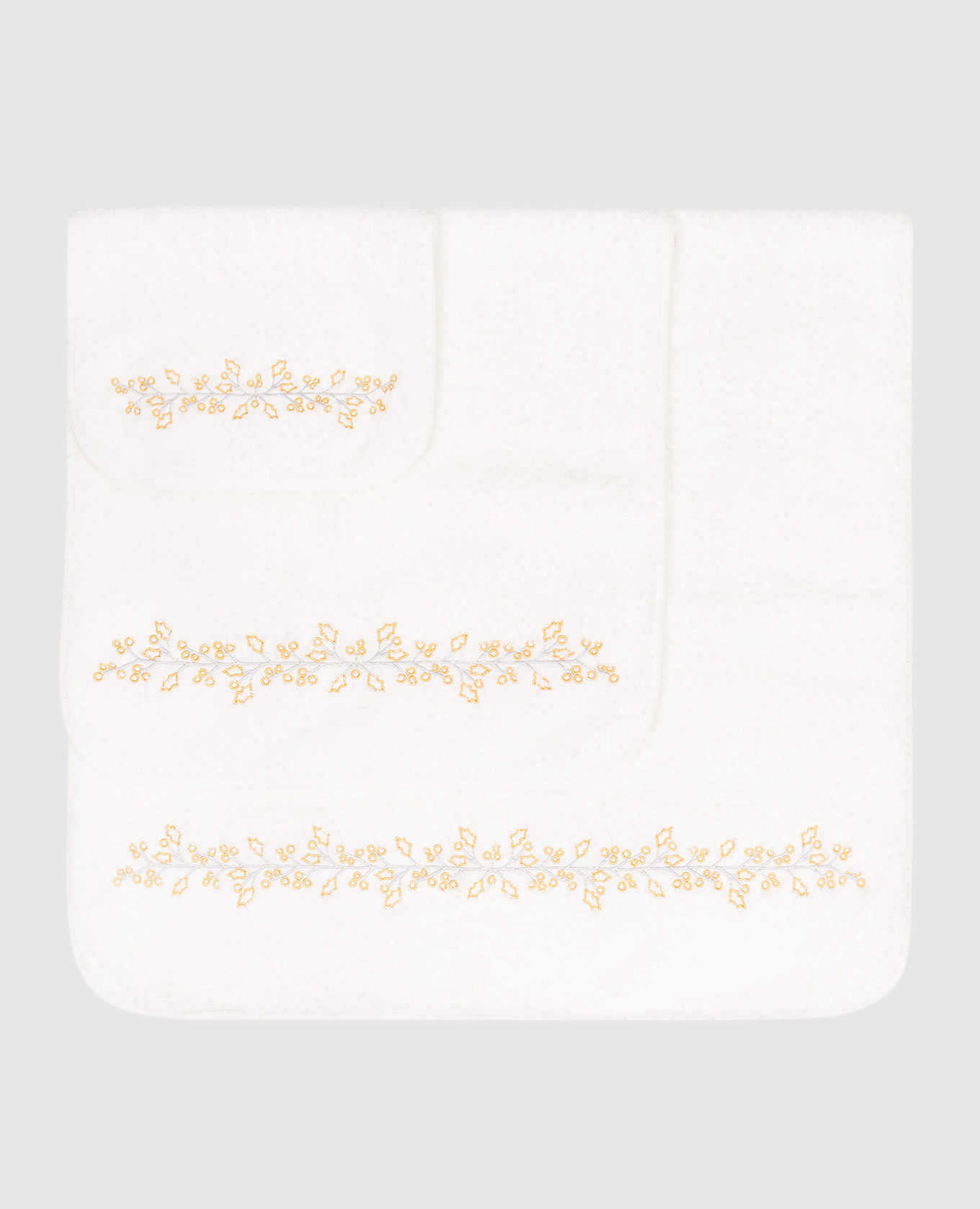 

MERRY patterned terry towel set Graccioza, White