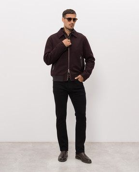 ISAIA Burgundy wool jacket SX732494370