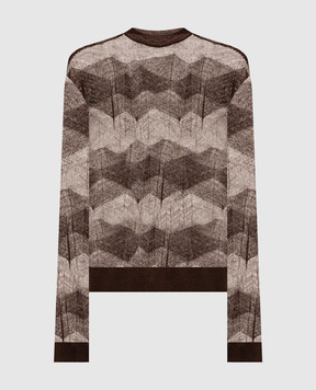 Sofie D`Hoore Brown MORACA wool jumper MORACAYPE