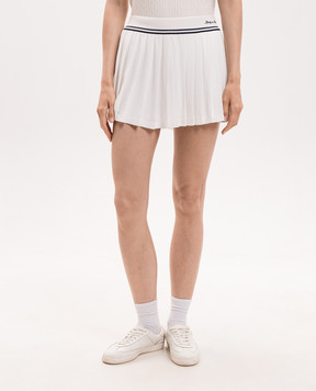 Sporty & Rich Abigail pleated skirt in ivory SK01275326WH37