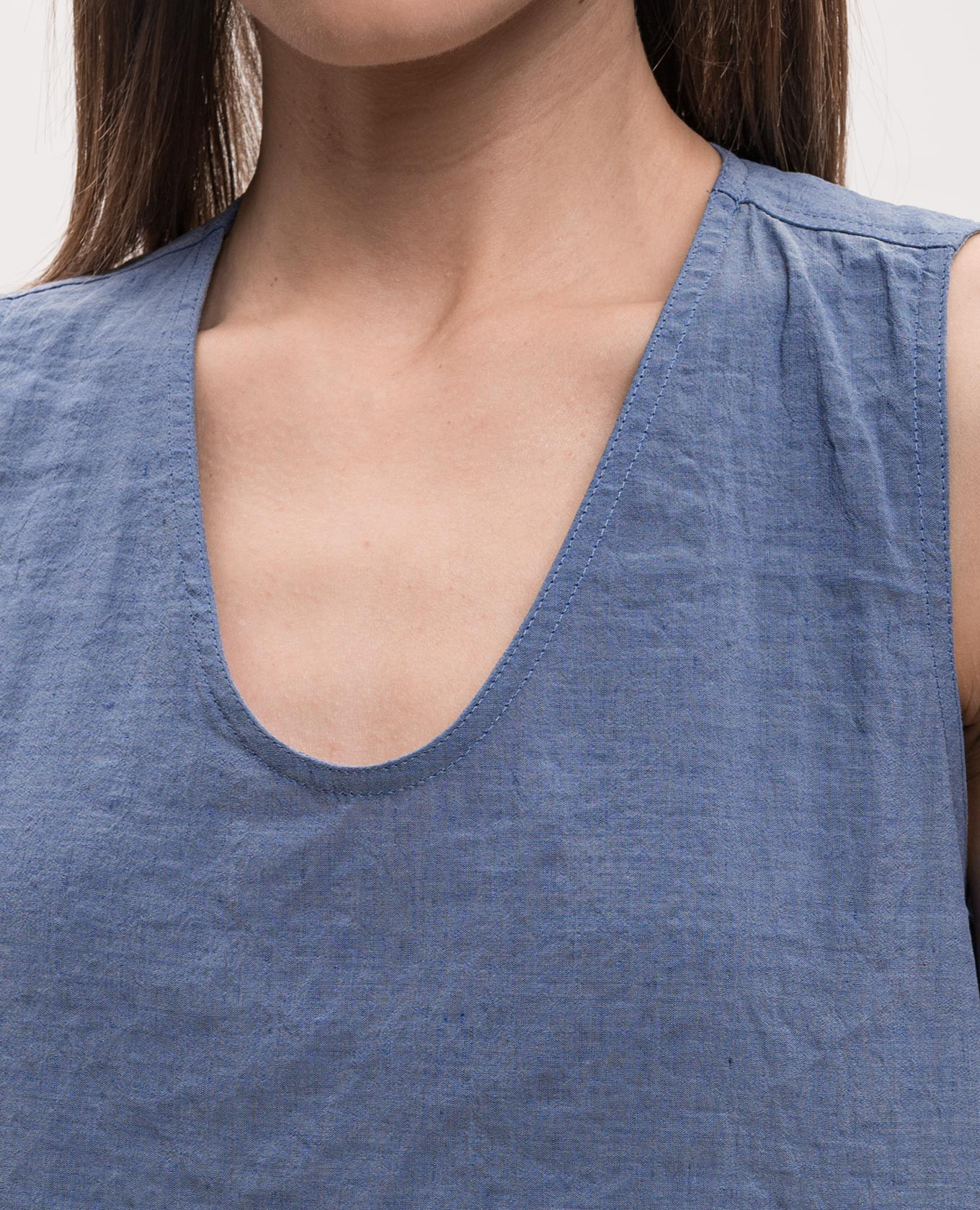 

Doras blue dress with linen Sofie D`Hoore, Light blue