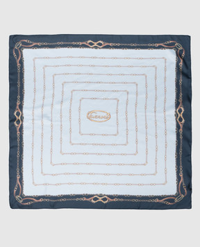 Twinset Blue scarf with print 261TA4400