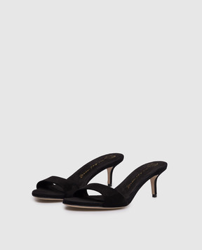 Babe Pay Pls Black suede mules 274503ZA
