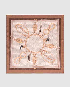Twinset Beige printed scarf 262TO5550