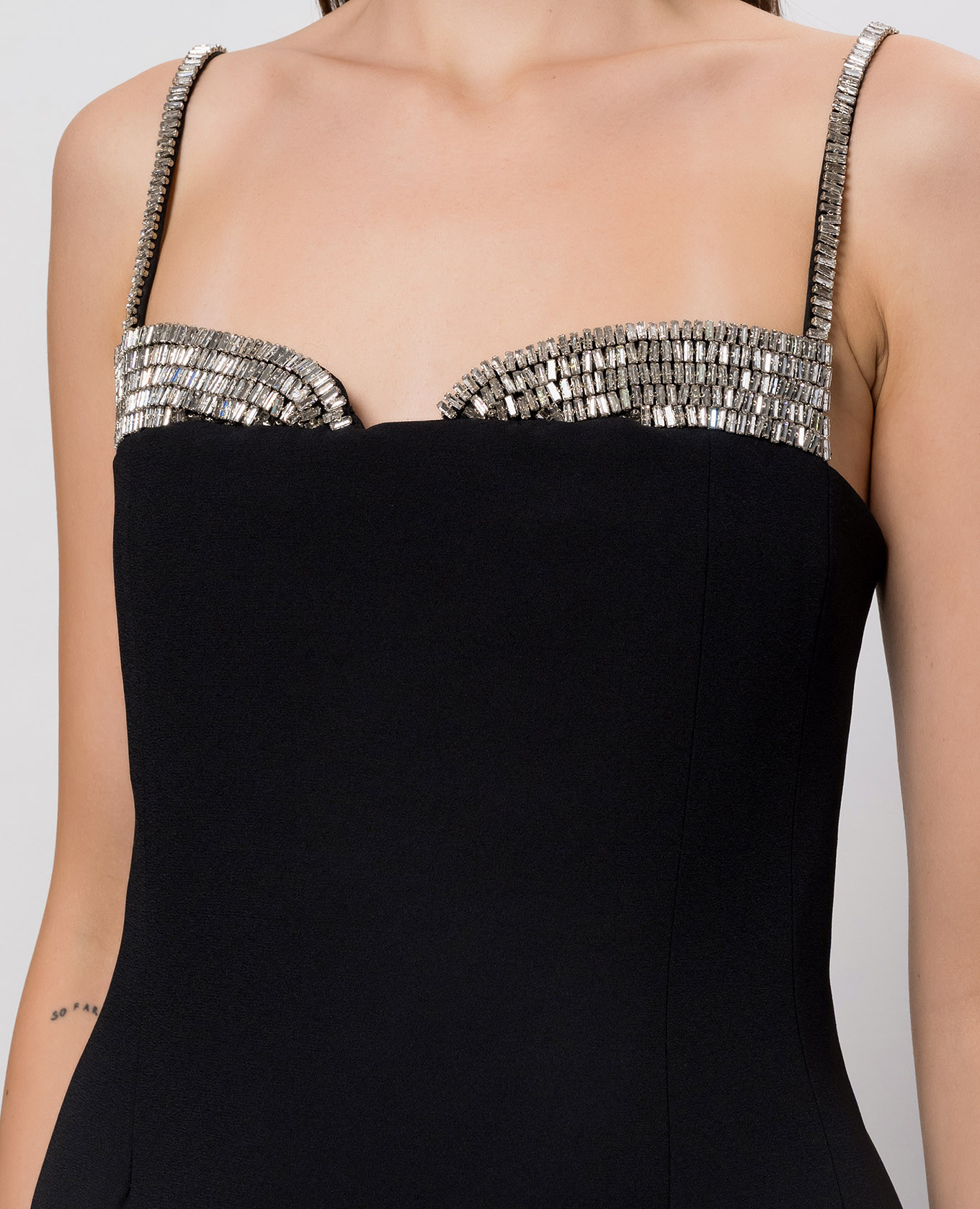 Maeva black dress with crystals Simkhai 5