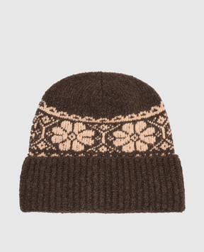Moncler ENFANT Children's brown hat with wool L29543B00015M4505