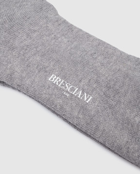 Bresciani Gray cotton socks MC014UN0006XX
