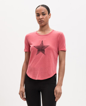 Ann Demeulemeester Pink Floor Micro T-shirt B0013924FA740