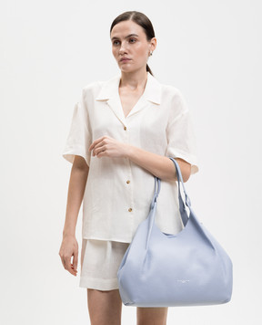 Gianni Chiarini Dua blue leather tote bag BS9720RNGDBLTU