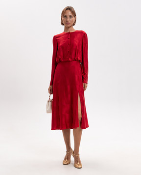 Valentino Red silk dress 9B3VALF0ABF
