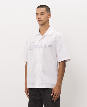 Off-White White shirt with City Nature print 44MGG01QF26F001
