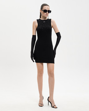 Off-White Black mini dress with Swarovski crystals 2DB463S26JER001
