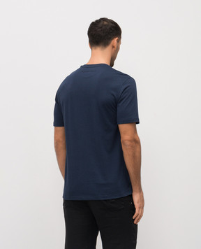 Stefano Ricci Blue T-shirt with embroidered emblem MNH6104970803