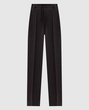 Max Mara Brown COTTAGE wool trousers SMMCOTTAGE