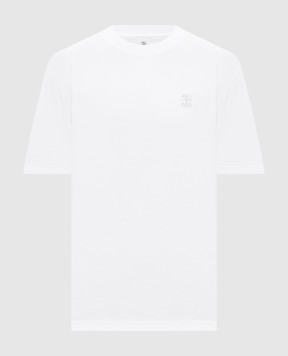 Brunello Cucinelli White T-shirt with logo print M0B138440