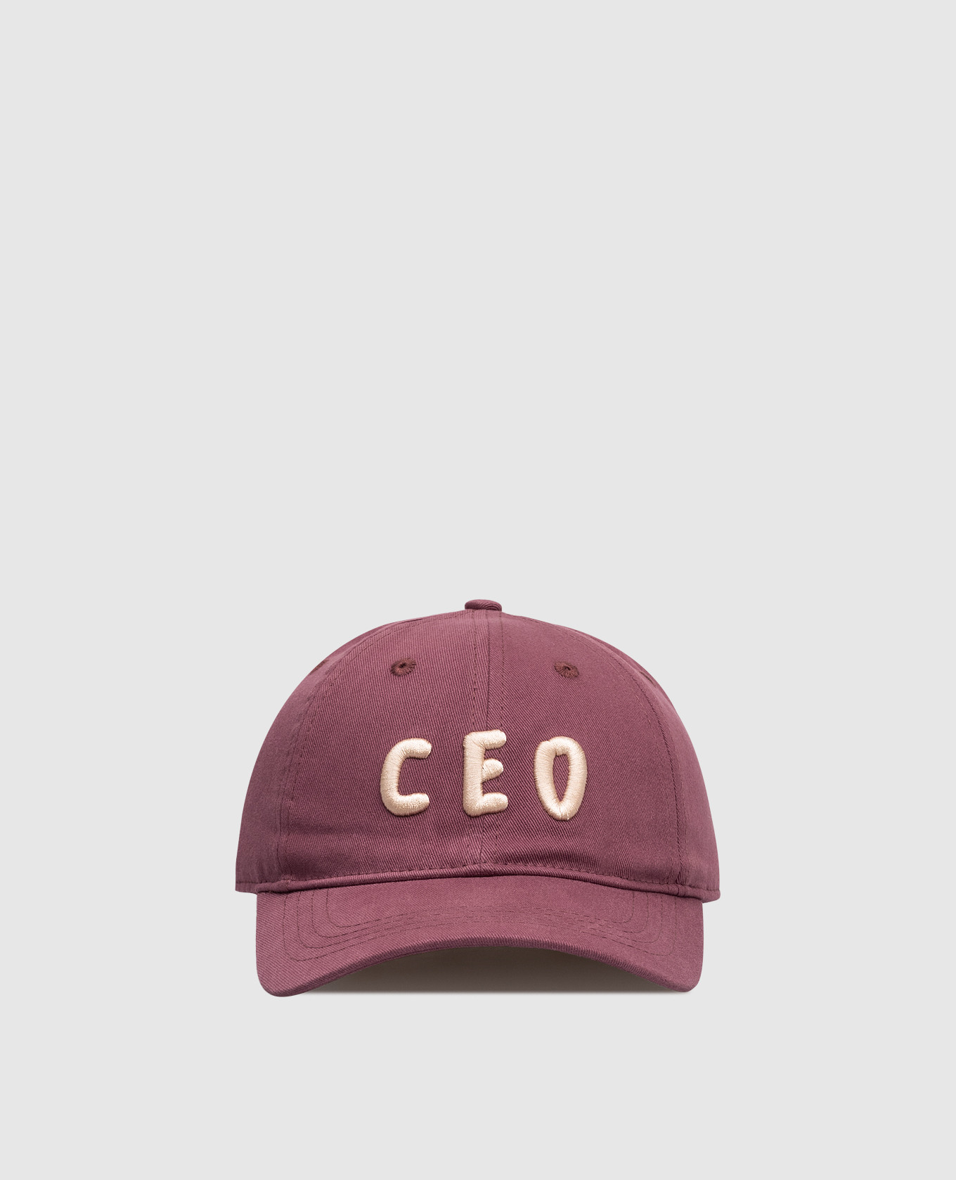 

Burgundy cap with embroidery Max & Co