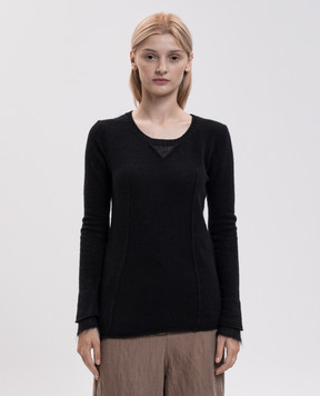 Masnada Black sweater with wool 81A02