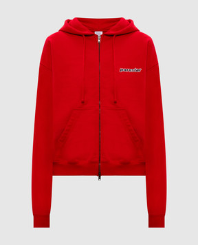 Vetements Red sports jacket with print WE76ZU544R